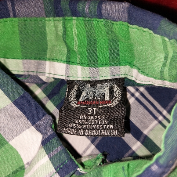 American Hero Boys Button Down Shirt - Picture 5 of 5